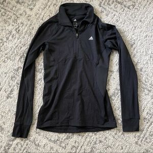 Black adidas climalite half zip